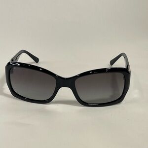 Tory Burch Black Rectangular Sunglasses